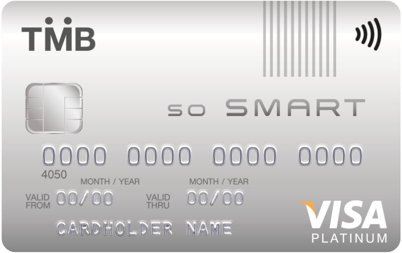 บัตรเครดิตฟรีค่าธรรมเนียม - TMB So Smart