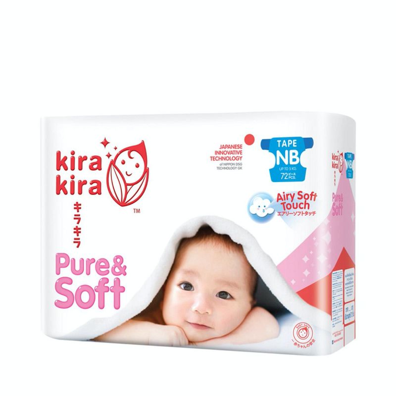 ผ้าอ้อมเด็กแรกเกิด - Kira Kira Pure & Soft